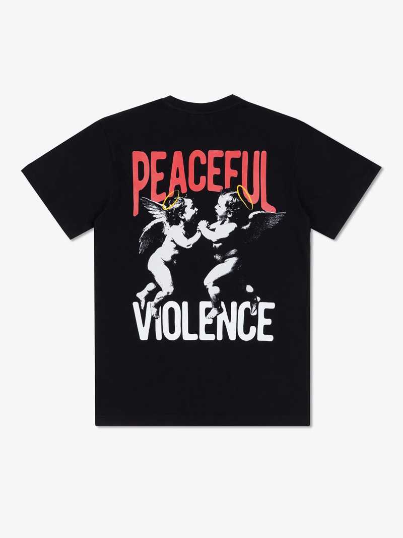 MANTO angels tshirt-black